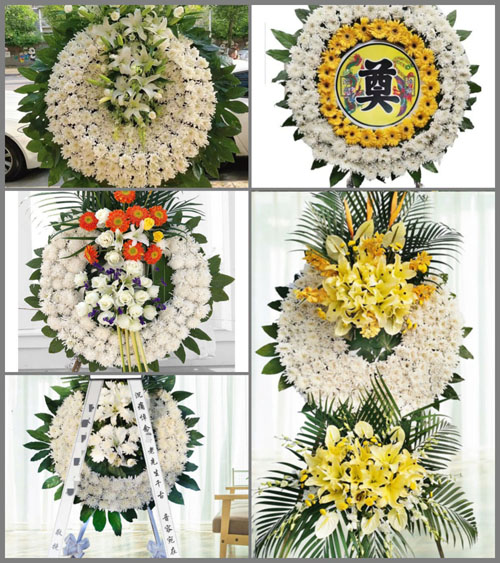 浙江省台州三门县海游街道山陈村花圈速递